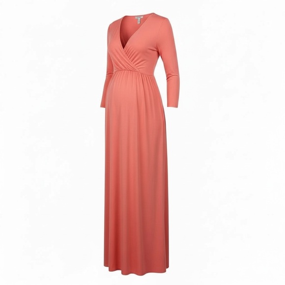 Mother Bee Maternity Dresses & Skirts - Mother Bee Maternity Coral Maxi Dress